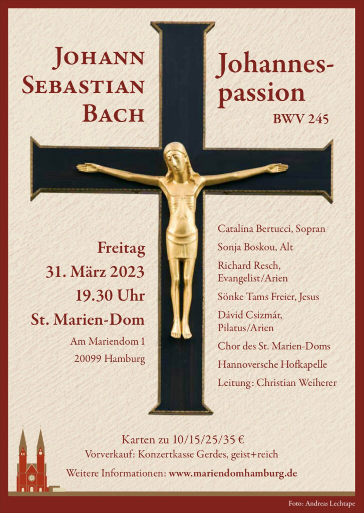 Bach: Johannes-Passion Plakat