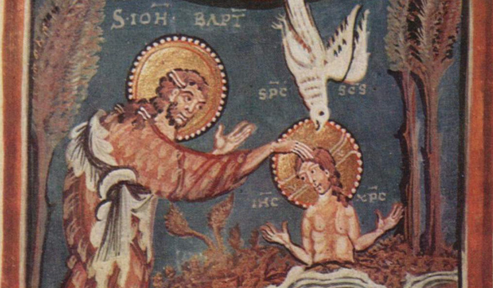Taufe des Herrn, Meister des Hitda-Evangeliars
